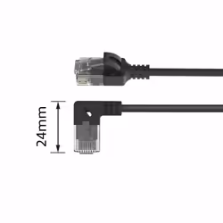 ACT DC2901 cavo di rete Nero 1 m Cat6a U/UTP (UTP)