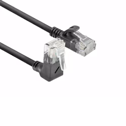 ACT DC4905, 5 m, Cat6a, U/UTP (UTP), RJ-45, RJ-45, Nero