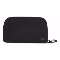 ACT AC8501, Unisex, Accessori per borsa, Allacciatura a zip, Nero, Monocromatico, Polietilene tereftalato riciclato (rPET)