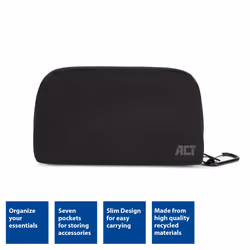 ACT AC8501 borsa e tracolla Polietilene tereftalato riciclato (rPET) Nero Unisex Accessori per borsa
