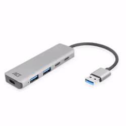 ACT AC6125, USB 3.2 Gen 1 (3.1 Gen 1) Type-A, USB 3.2 Gen 1 (3.1 Gen 1) Type-A, USB 3.2 Gen 1 (3.1 Gen 1) Type-C, 5000 Mbit/s ...