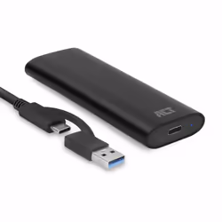 ACT AC1615, Box esterno SSD, M.2, M.2, 10 Gbit/s, Collegamento del dispositivo USB, Nero