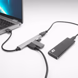 ACT AC6325 hub di interfaccia USB 3.2 Gen 1 (3.1 Gen 1) Type-A 5000 Mbit/s Grigio
