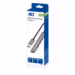 ACT AC6325 hub di interfaccia USB 3.2 Gen 1 (3.1 Gen 1) Type-A 5000 Mbit/s Grigio