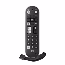 One For All Comfort Zapper +, TV, IR Wireless, Pulsanti, Bianco, Nero