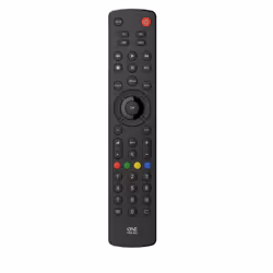 One For All Basic Contour 4, TV, Set-top box TV, DVD/Blu-ray, Altoparlante Soundbar, IR Wireless, Pulsanti, Nero