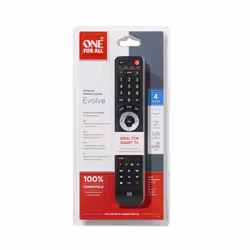 One For All Evolve 4 telecomando IR Wireless Audio, DTT, DVD/Blu-ray, Game console, Sistema Home cinema, IPTV, Supporto per proiettore, SAT, STB, TNT, TV, Set-top box TV Pulsanti - Vista aggiuntiva 4