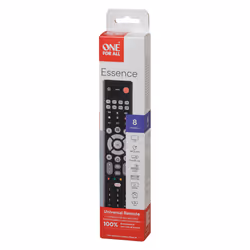 One For All Essence Basic 8 telecomando IR Wireless Audio, DVD/Blu-ray, Game console, Altoparlante Soundbar, TV Pulsanti