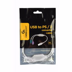 Gembird UAPS12 cavo PS/2 0,3 m 2x 6-p Mini-DIN USB A Bianco - Vista aggiuntiva 2