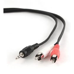 Gembird 1.5m, 3.5mm/2xRCA, M/M cavo audio 1,5 m Nero, Rosso, Bianco
