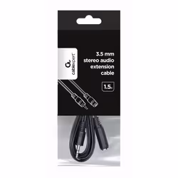 Gembird 1.5 m, 3.5mm/3.5mm, M/F cavo audio 1,5 m Nero