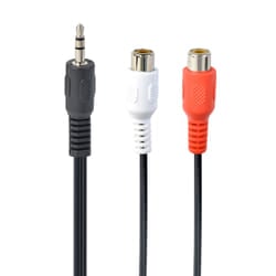 Gembird CCA-406 cavo audio 0,2 m 3.5mm 2 x RCA Nero, Rosso, Bianco