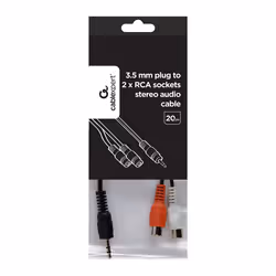 Gembird CCA-406 cavo audio 0,2 m 3.5mm 2 x RCA Nero, Rosso, Bianco