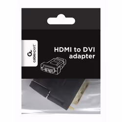 Gembird A-HDMI-DVI-2 adattatore per inversione del genere dei cavi Nero - Vista aggiuntiva 3