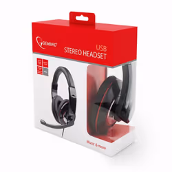 Gembird MHS-U-001 cuffia e auricolare Cablato A Padiglione Musica e Chiamate Nero - Vista aggiuntiva 4