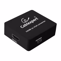 Gembird HDMI/VGA converter, Nero, 66 mm, 55 mm, 20 mm, 40 g, 200 mm
