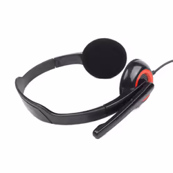 Gembird MHS-002 cuffia e auricolare Cablato A Padiglione Musica e Chiamate Nero, Rosso - Vista aggiuntiva 5
