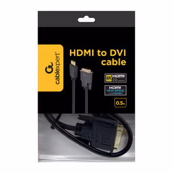Gembird CC-HDMI-DVI-0.5M cavo e adattatore video 0,5 m Nero - Vista aggiuntiva 5