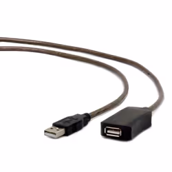 Gembird USB A/USB A M/F 5m, 5 m, USB A, USB A, USB 2.0, Maschio/Femmina, Nero