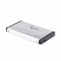 Gembird EE2-U3S-2-S, Custodia per Disco Rigido (HDD), 2.5", SATA, Collegamento del dispositivo USB, Argento