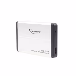 Gembird EE2-U3S-2-S contenitore di unità di archiviazione Custodia per Disco Rigido (HDD) Argento 2.5"