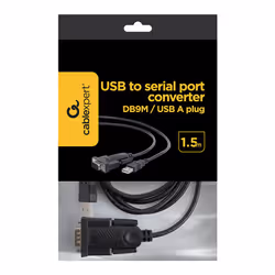 Gembird UAS-DB9M-02 cavo seriale Nero 1,5 m USB tipo A DB-9 - Vista aggiuntiva 2