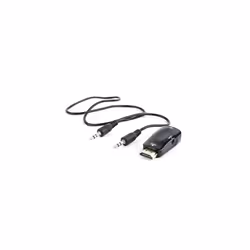 Gembird A-HDMI-VGA-02, HDMI, VGA (D-Sub), Nero