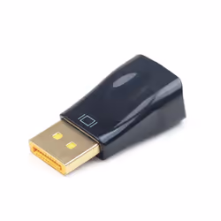 Gembird A-DPM-VGAF-01 adattatore per inversione del genere dei cavi DisplayPort VGA Nero