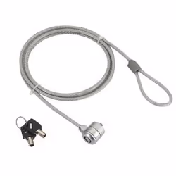 Gembird LK-K-01, 1,8 m, Chiave, Polivinile di clorulo, Acciaio, Argento