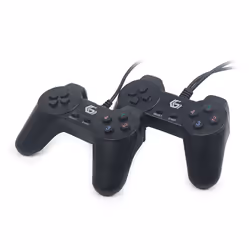 Gembird JPD-UB2-01, Gamepad, PC, D-pad, Cablato, USB 2.0, Nero