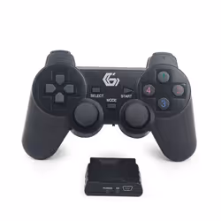 Gembird JPD-WDV-01 periferica di gioco Nero RF Gamepad PC, Playstation 2, Playstation 3 - Vista aggiuntiva 4