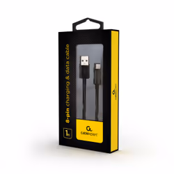 Gembird CC-USB2-AMLM-1M cavo Lightning Nero - Vista aggiuntiva 5