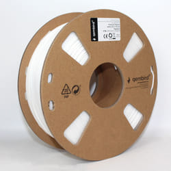 Gembird 3DP-PLA1.75-01-W materiale di stampa 3D Acido polilattico (PLA) Bianco 1 kg