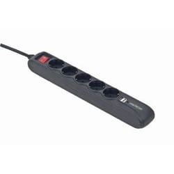 EnerGenie SPG5-U2-5 protezione da sovraccarico Nero 5 presa(e) AC 5 V 1,5 m