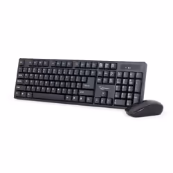 Gembird KBS-W-01 tastiera Mouse incluso Universale RF Wireless QWERTY Inglese Nero - Vista aggiuntiva 2