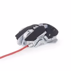 Gembird MUSG-05, USB tipo A, 4000 DPI, Nero, Argento