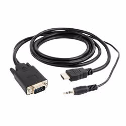 Gembird A-HDMI-VGA-03-10, 3 m, HDMI + 3.5mm, VGA (D-Sub), Maschio, Maschio, 1920 x 1080 Pixel