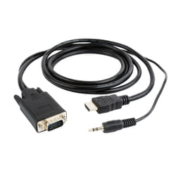 Gembird A-HDMI-VGA-03-10 cavo e adattatore video 3 m HDMI + 3.5mm VGA (D-Sub) Nero