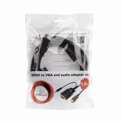 Gembird A-HDMI-VGA-03-10 cavo e adattatore video 3 m HDMI + 3.5mm VGA (D-Sub) Nero