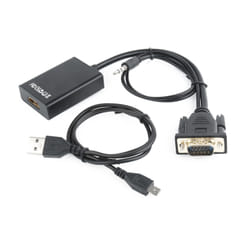 Gembird A-VGA-HDMI-01 cavo e adattatore video 0,15 m HDMI tipo A (Standard) VGA (D-Sub) Nero