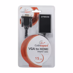 Gembird A-VGA-HDMI-01 cavo e adattatore video 0,15 m HDMI tipo A (Standard) VGA (D-Sub) Nero - Vista aggiuntiva 4