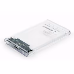 Gembird EE2-U3S9-6, Custodia per Disco Rigido (HDD), 2.5", SATA, 5 Gbit/s, Collegamento del dispositivo USB, Trasparente