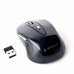Gembird MUSW-6B-01 mouse Ufficio Mano destra RF Wireless Ottico 1600 DPI - Vista aggiuntiva 2