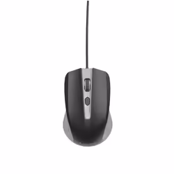 Gembird MUS-4B-01-GB, Mano destra, Ottico, USB tipo A, 1200 DPI, Nero, Grigio
