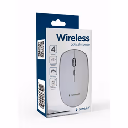 Gembird MUSW-4B-01-W mouse Ufficio Ambidestro RF Wireless Ottico 1600 DPI - Vista aggiuntiva 2