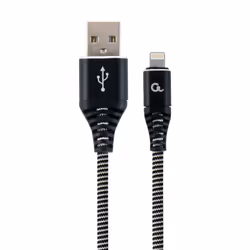 Gembird CC-USB2B-AMCM-1M-BW, 1 m, USB A, USB C, Maschio, Maschio, Nero, Bianco