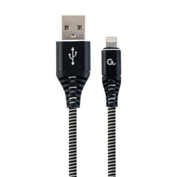 Gembird CC-USB2B-AMCM-1M-BW cavo Lightning Nero, Bianco