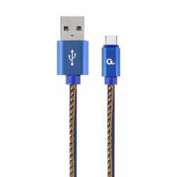 Cablexpert CC-USB2J-AMCM-1M-BL, 1 m, USB A, USB C, USB 2.0, 0,48 Gbit/s, Blu