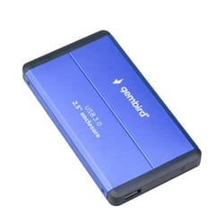 Gembird EE2-U3S-2-B contenitore di unità di archiviazione Custodia per Disco Rigido (HDD) Blu 2.5"