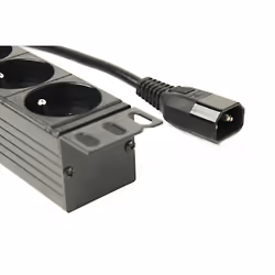 Gembird EG-PDU-014-FC14 unità di distribuzione dell'energia (PDU) 8 presa(e) AC 1U Nero